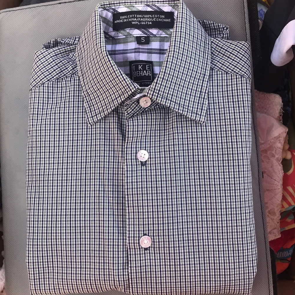 🧩I K E BEHAR NEW YORK SHIRT 👔 SIZE: 5 🧩